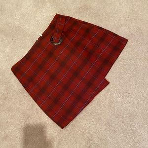 Free People Plaid Mini Skirt